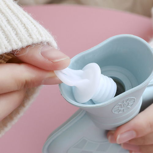 便攜卡通熱敷暖肚子防爆熱水袋學生可愛女毛絨保暖可拆注水暖手寶